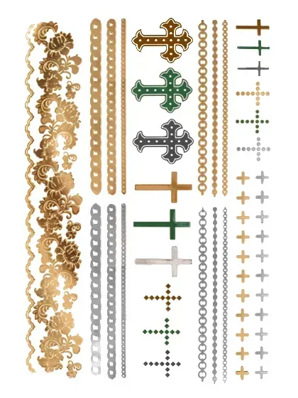 Metallic crosses image