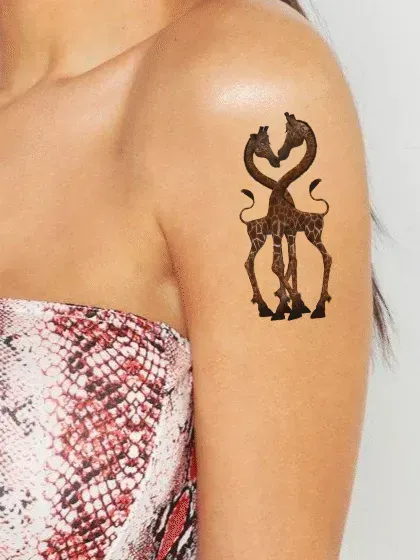 Giraffen verliebt image