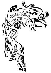 Vikings head tattoo thumb 1