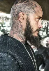 Vikings head tattoo thumb 2