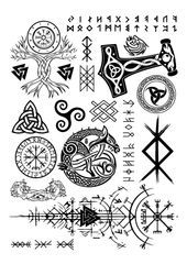 Set de Tatuajes de Vikingos