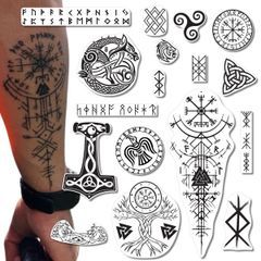 Set de Tatuajes de Vikingos