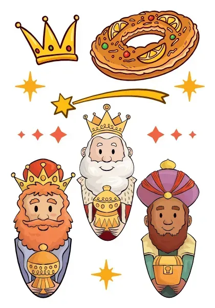Three Wise Men decal set image