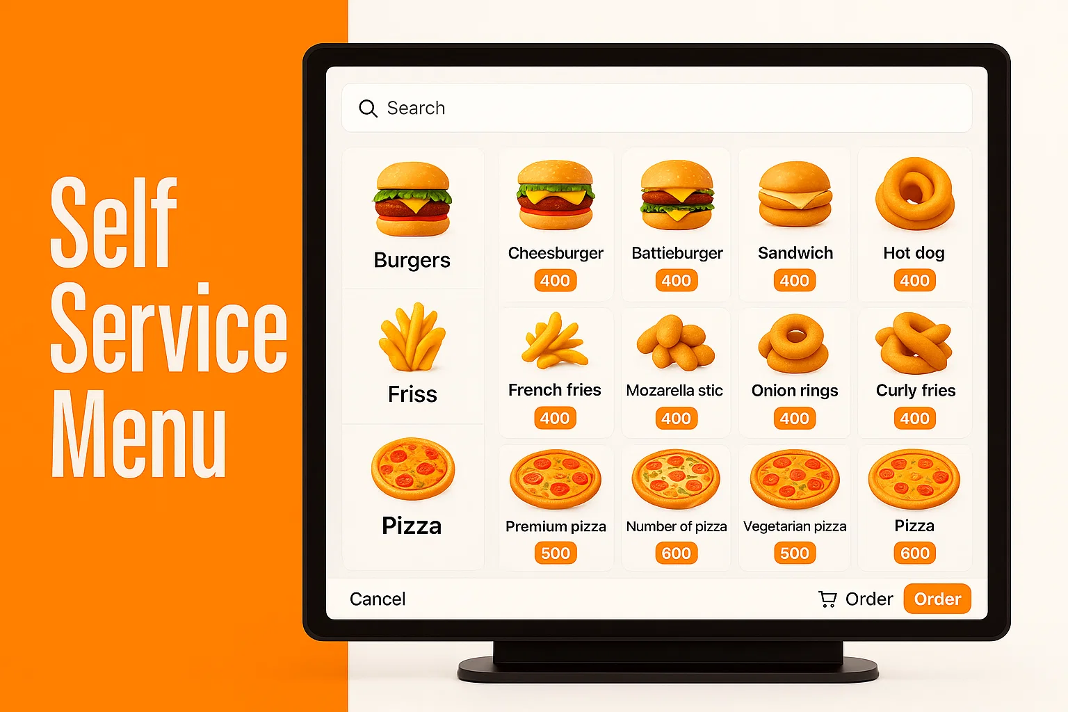 Self Service Menu - Windows, Web, Android App - Project Screenshot