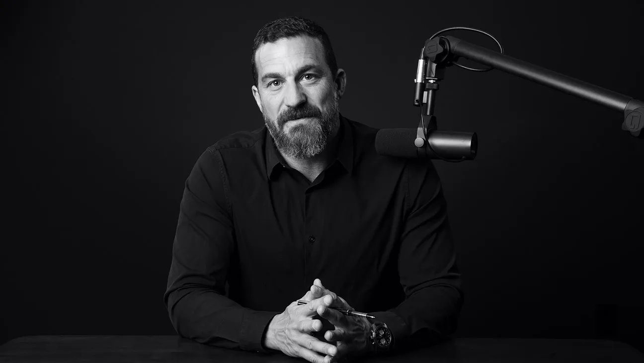 Andrew Huberman at the Huberman Lab studio