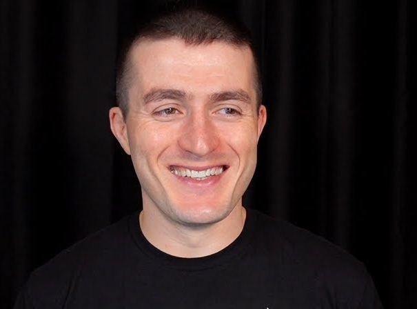 Lex Fridman at the podcast studio