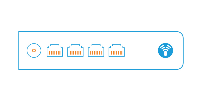 home network components. Modem