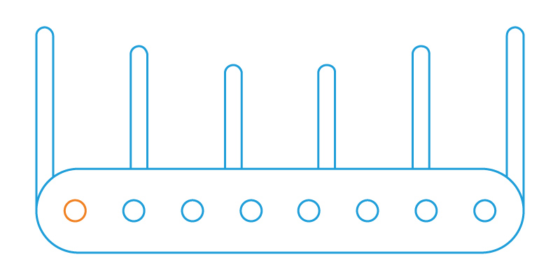 Home Network Components. Wifi Router.