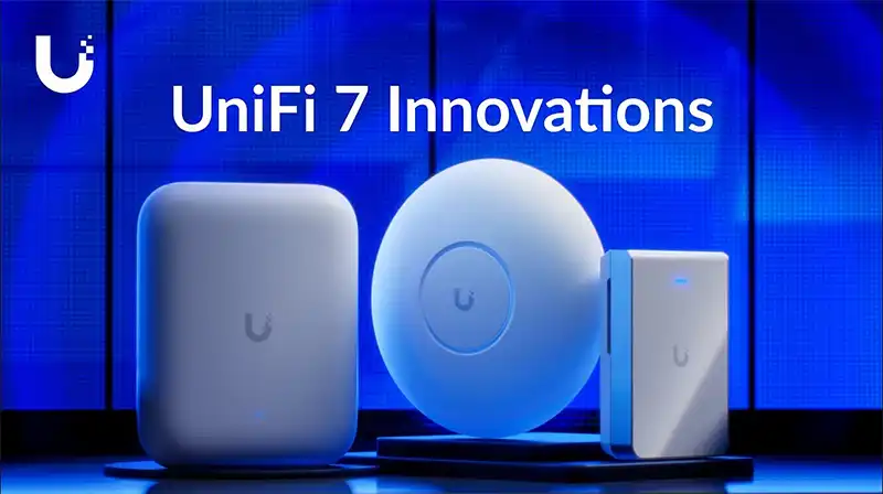 Illustration of Wi-Fi solutions for homes and businesses with Ubiquiti UniFi gear