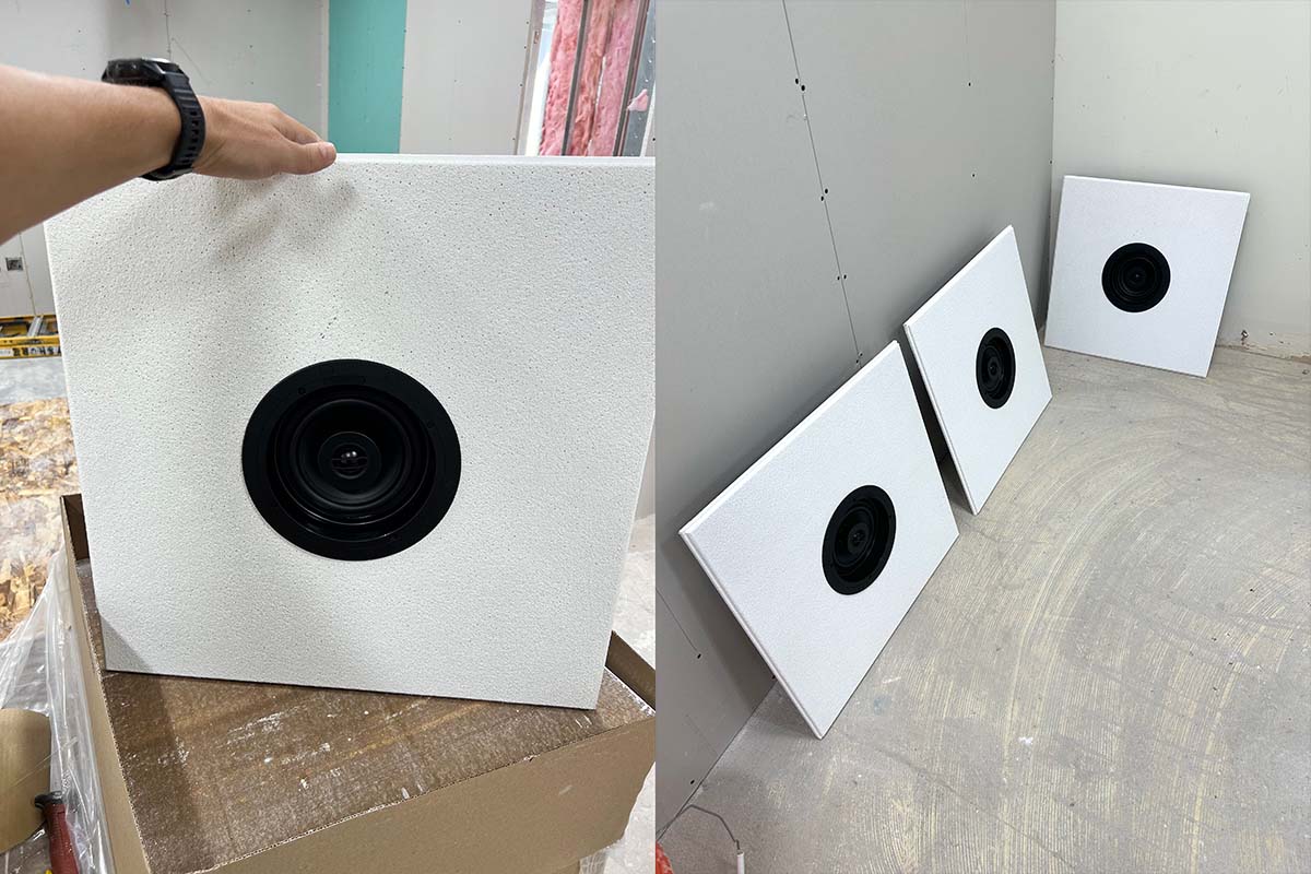 Sonos In-Ceiling Speakers installed in the office