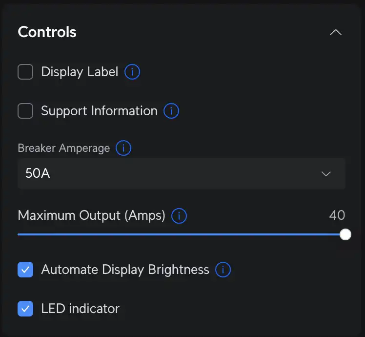 Ubiquiti EV Charger Station Settings