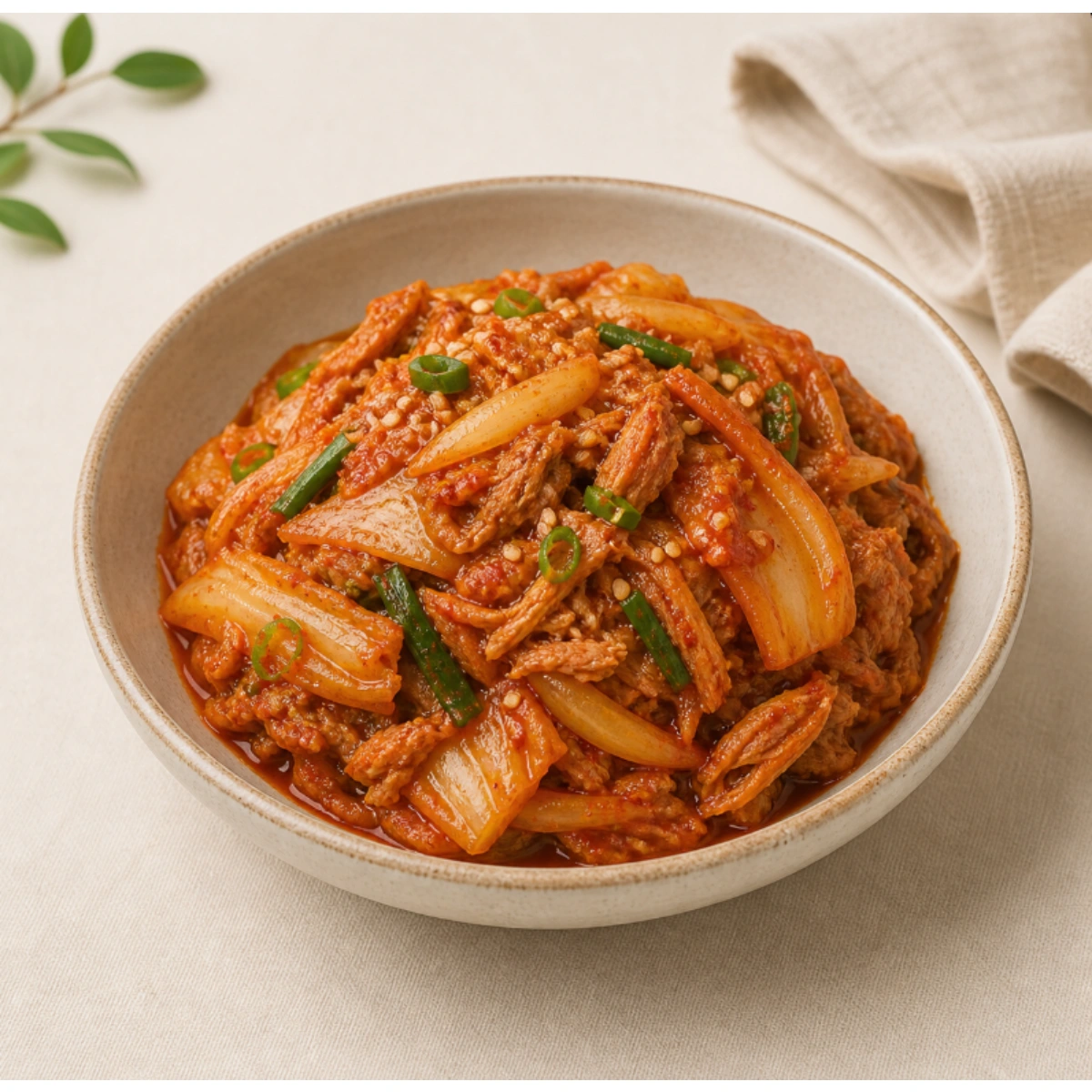 참치볶음김치
