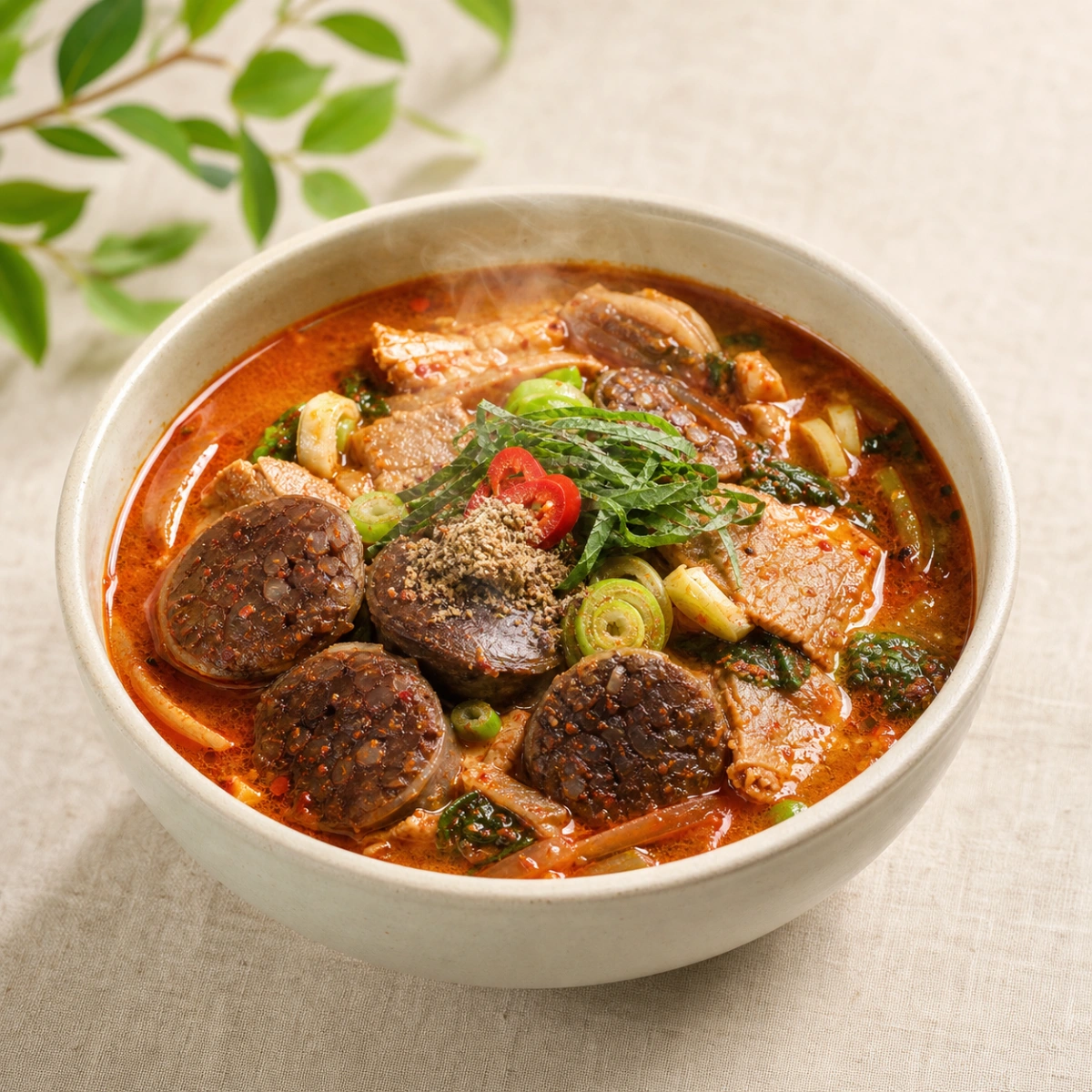 순대국 (매운맛)