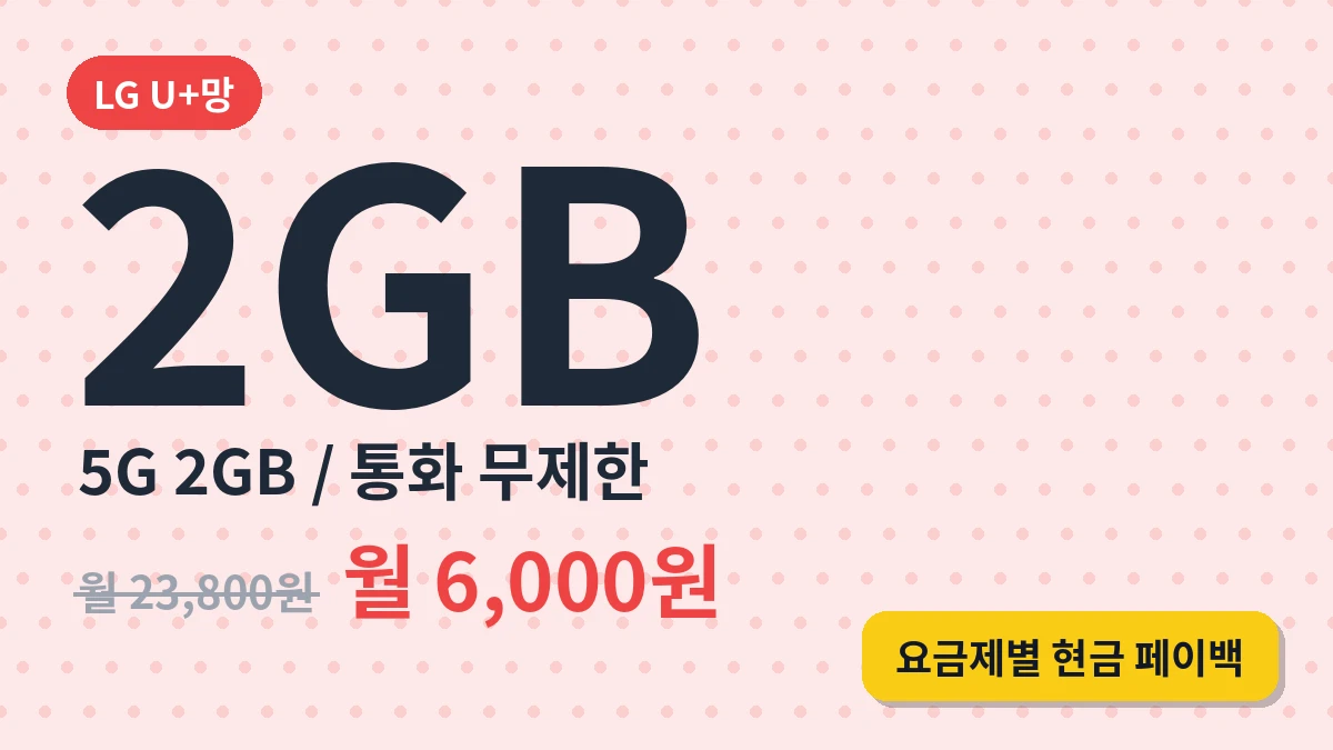 5G (2GB/통화 무제한)