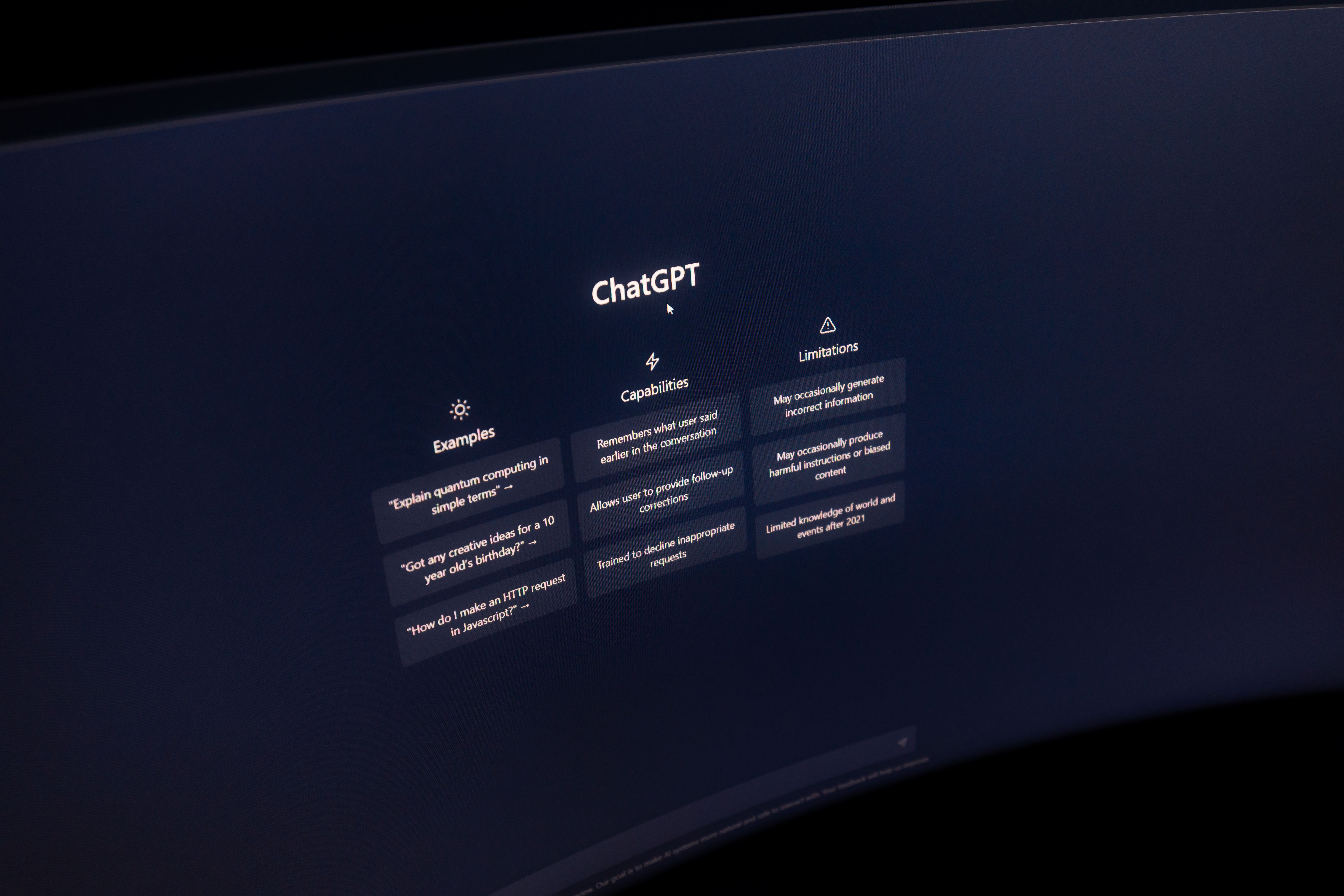 A futuristic control panel interface with AI-driven analytics and graphs, showcasing how AI and machine learning enhance smart home security systems. 