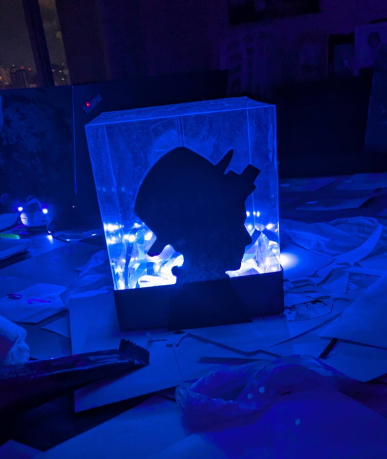 Shadow box table deco