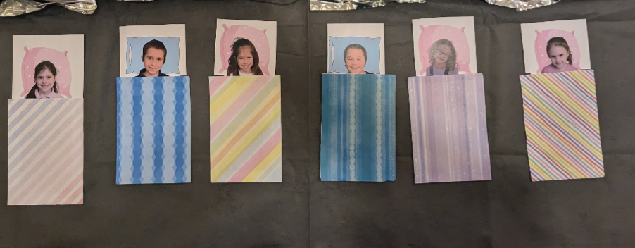 Sleepover Shema cards