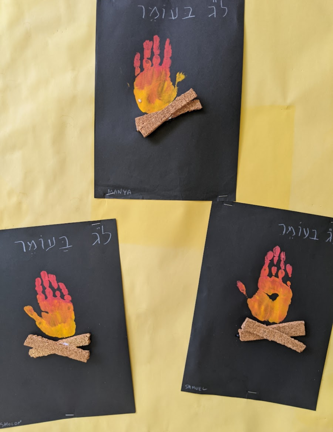 Bunfire handprints