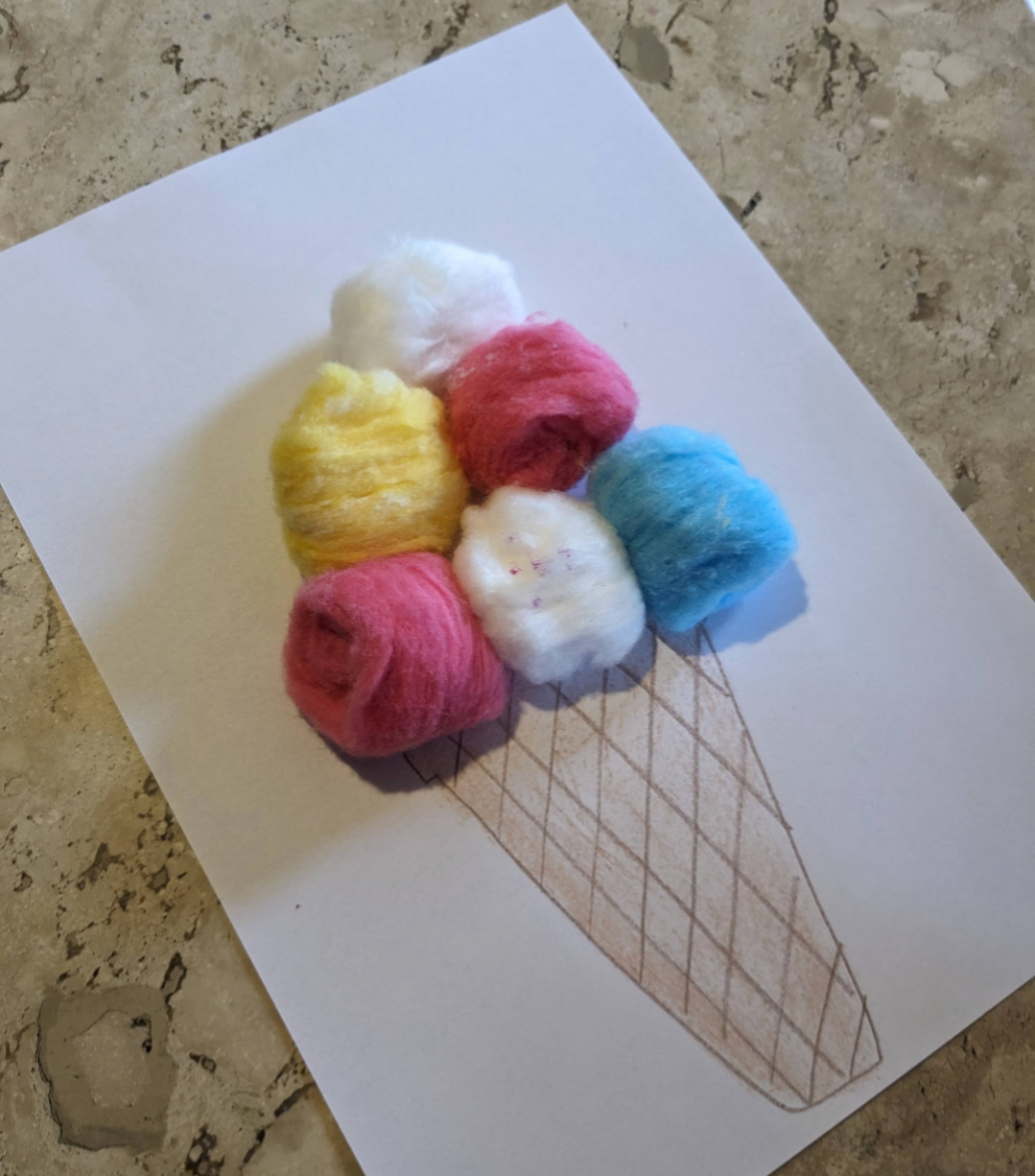 Cotton ice cream
