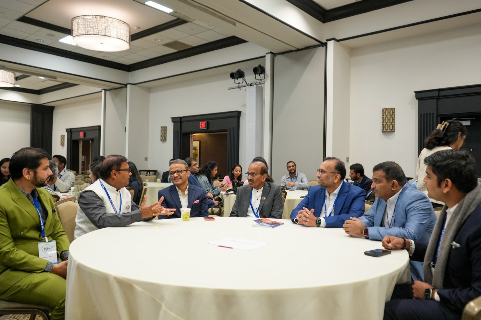 A table of powerful leaders