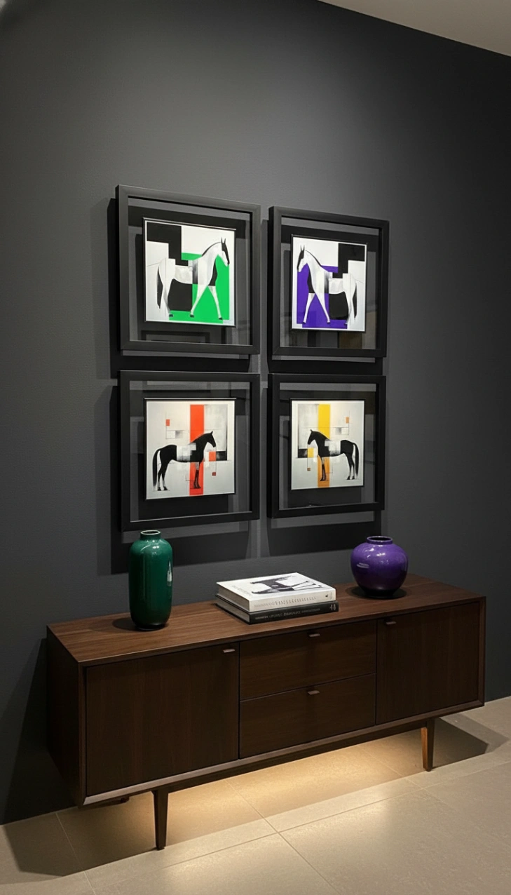 Colorful horses - Resim 1