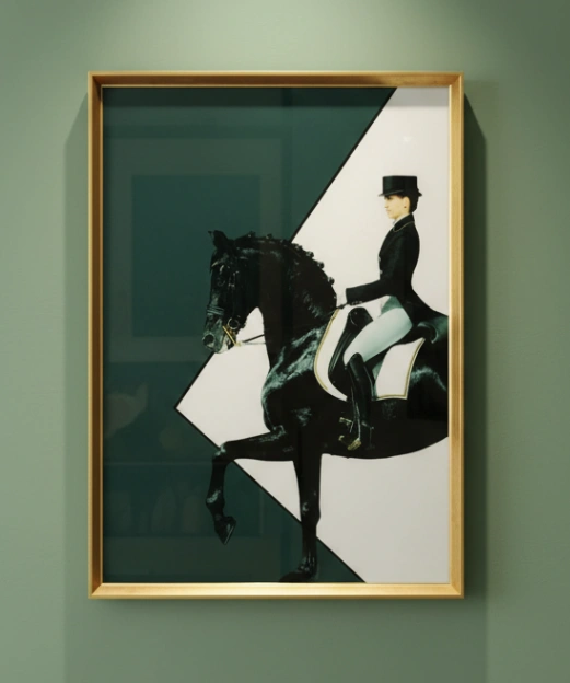 Atlı kadın(Green) - Resim 2