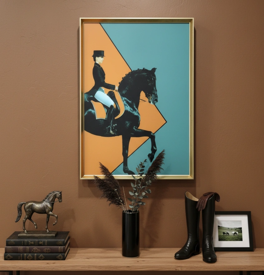 Atlı kadın(Orange) - Resim 1