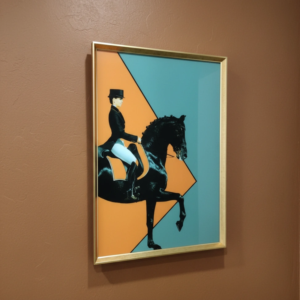 Atlı kadın(Orange) - Resim 2