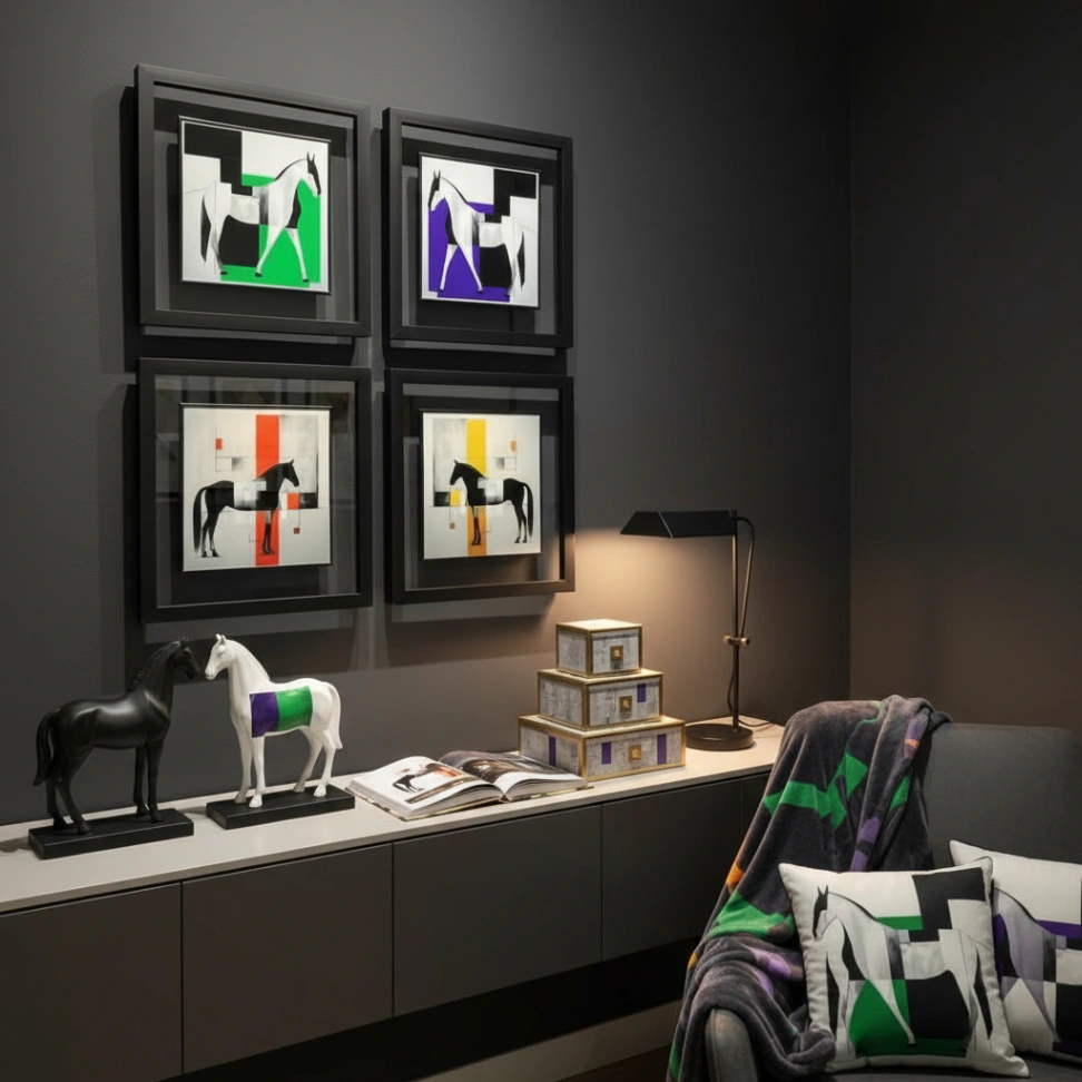 Colorful horses - Resim 1