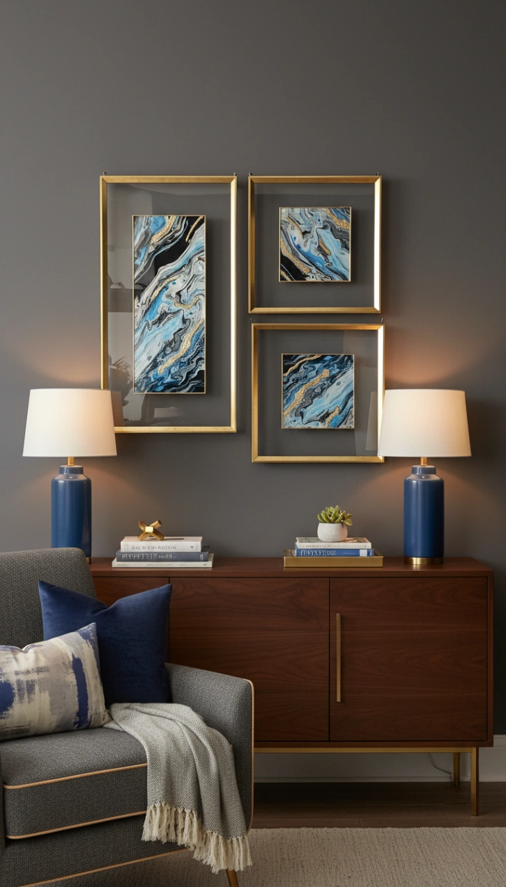 Bluish (Gold Detaylı) - Resim 1