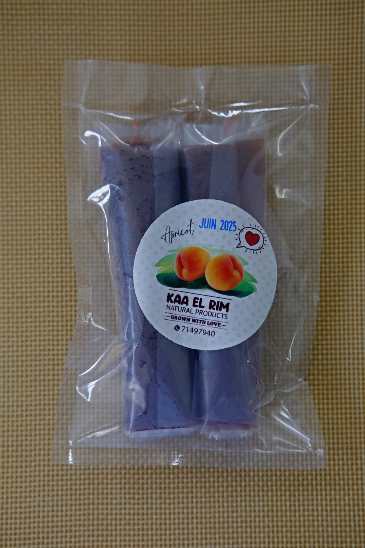 Dried apricot roll