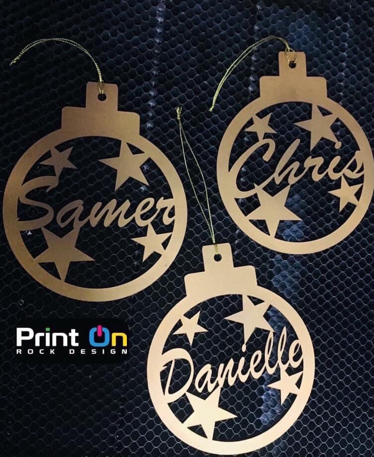 Custom Christmas ornaments