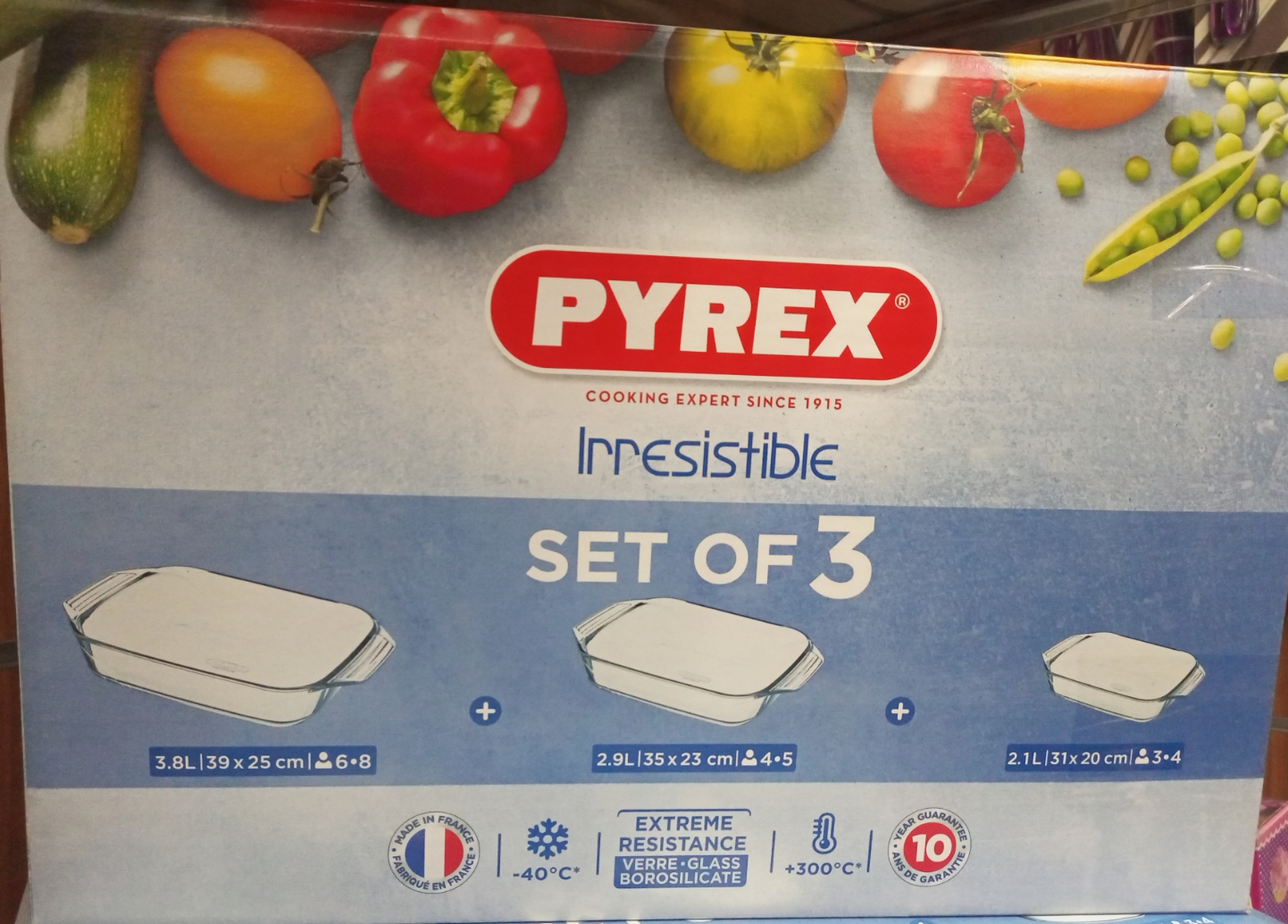 Pyrex set of three