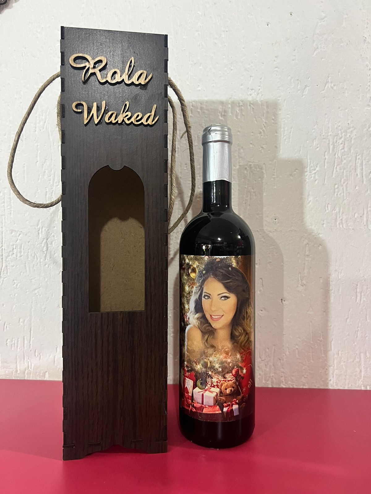 Custom Printed Wine Bottle and Box 
