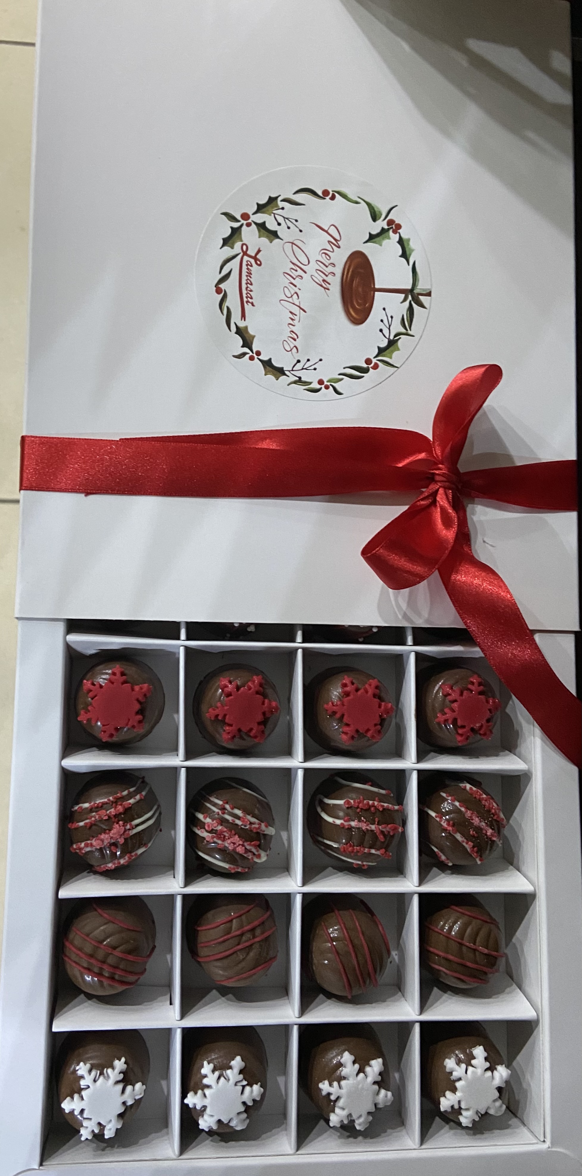 Small Christmas chocolate box