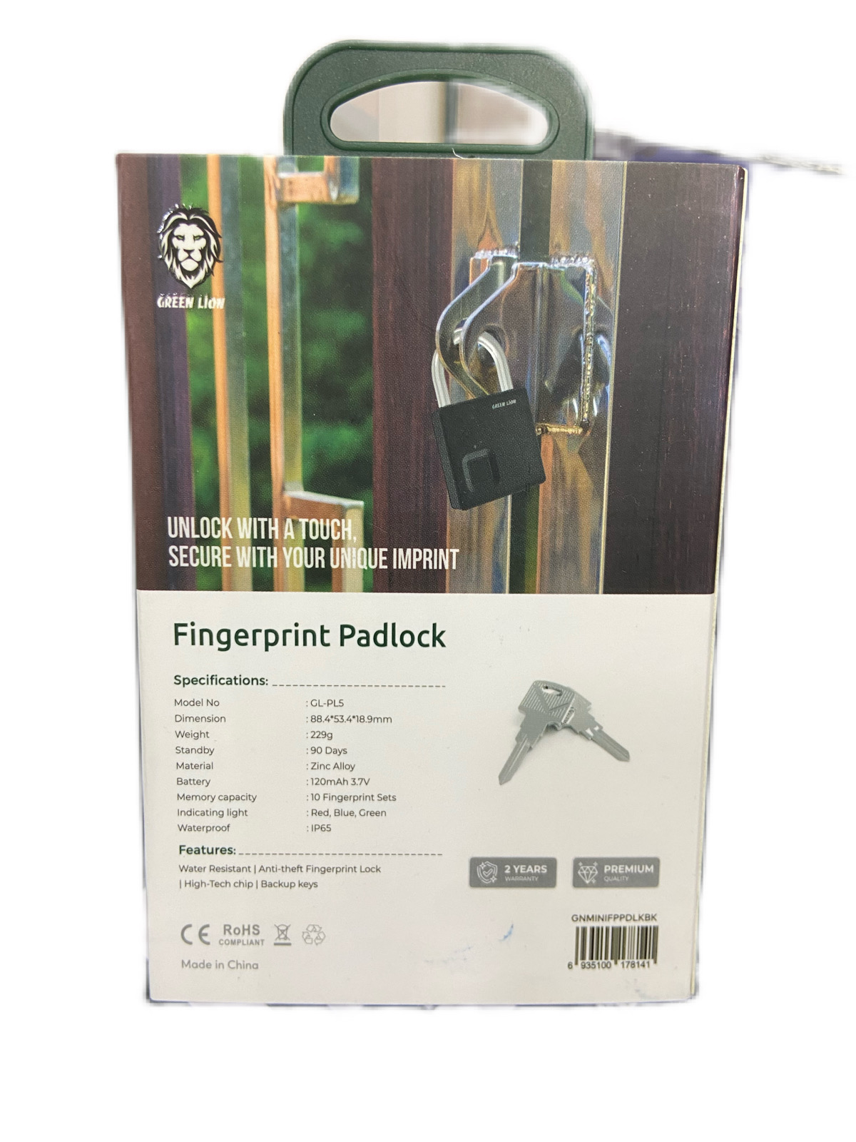 Fingerprint padlock