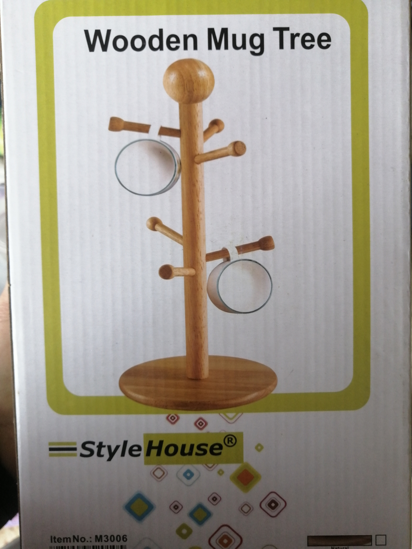 Wooden mug tree 