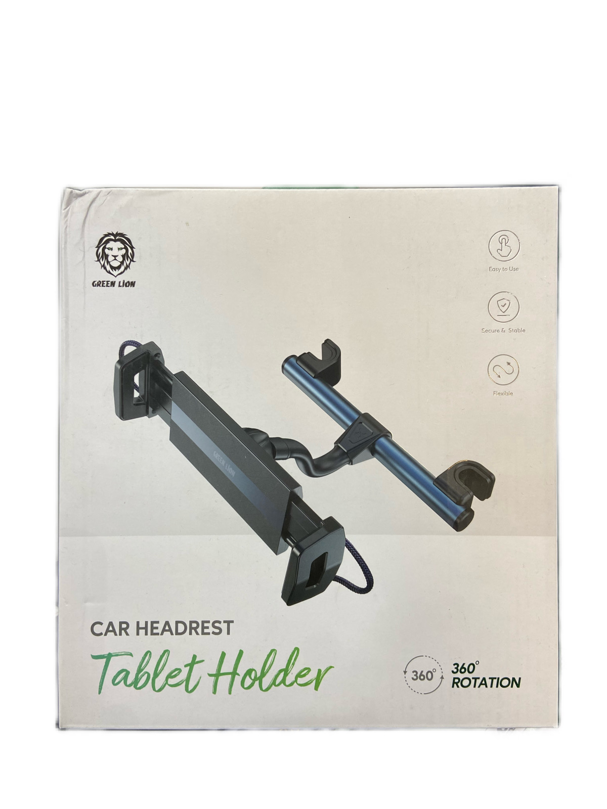 Car headrest tablet holder