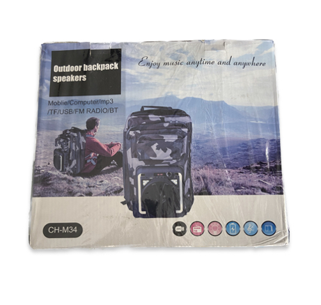 Outdoor backpack speaker