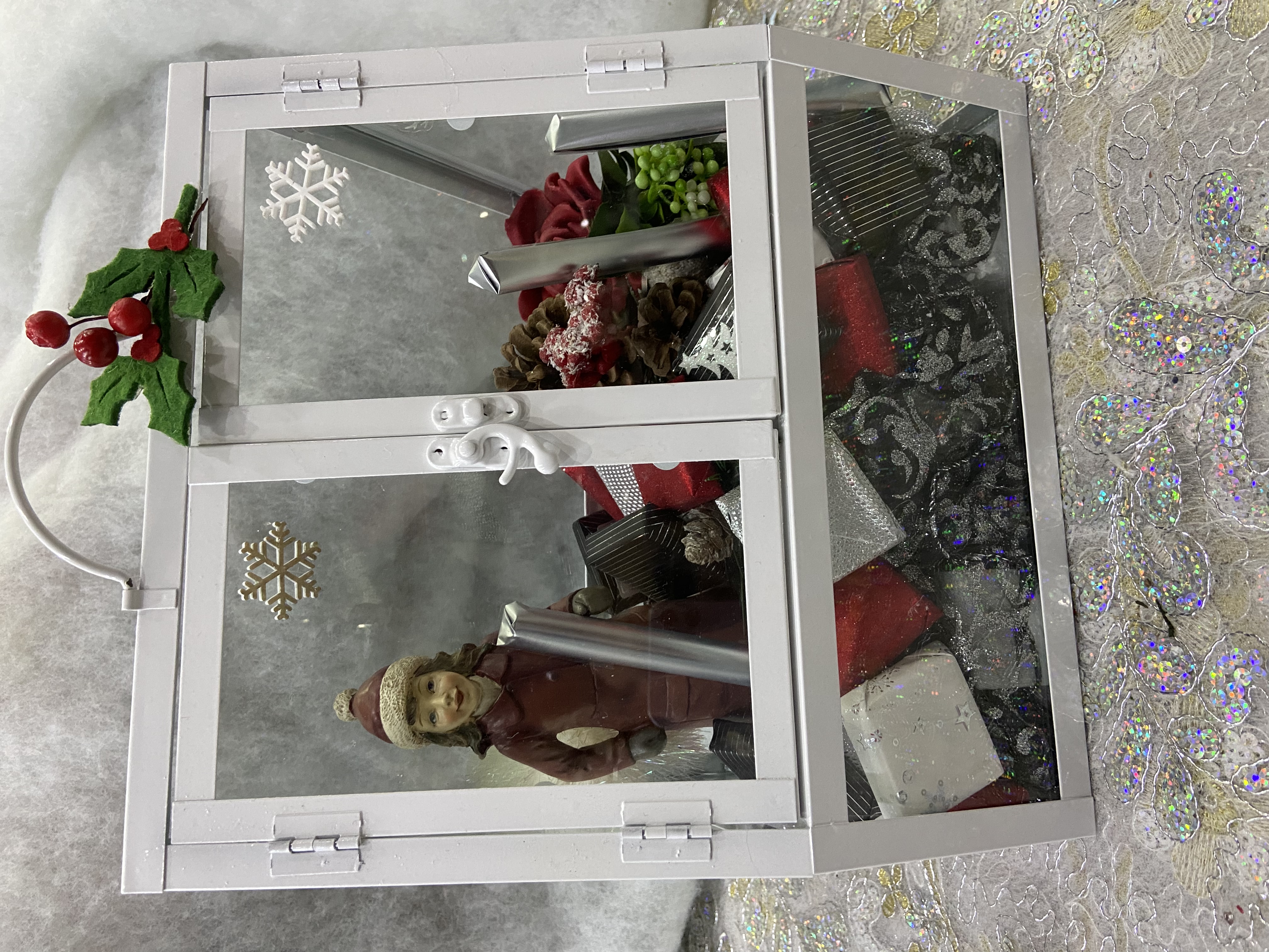 Decoration Christmas house-like box 