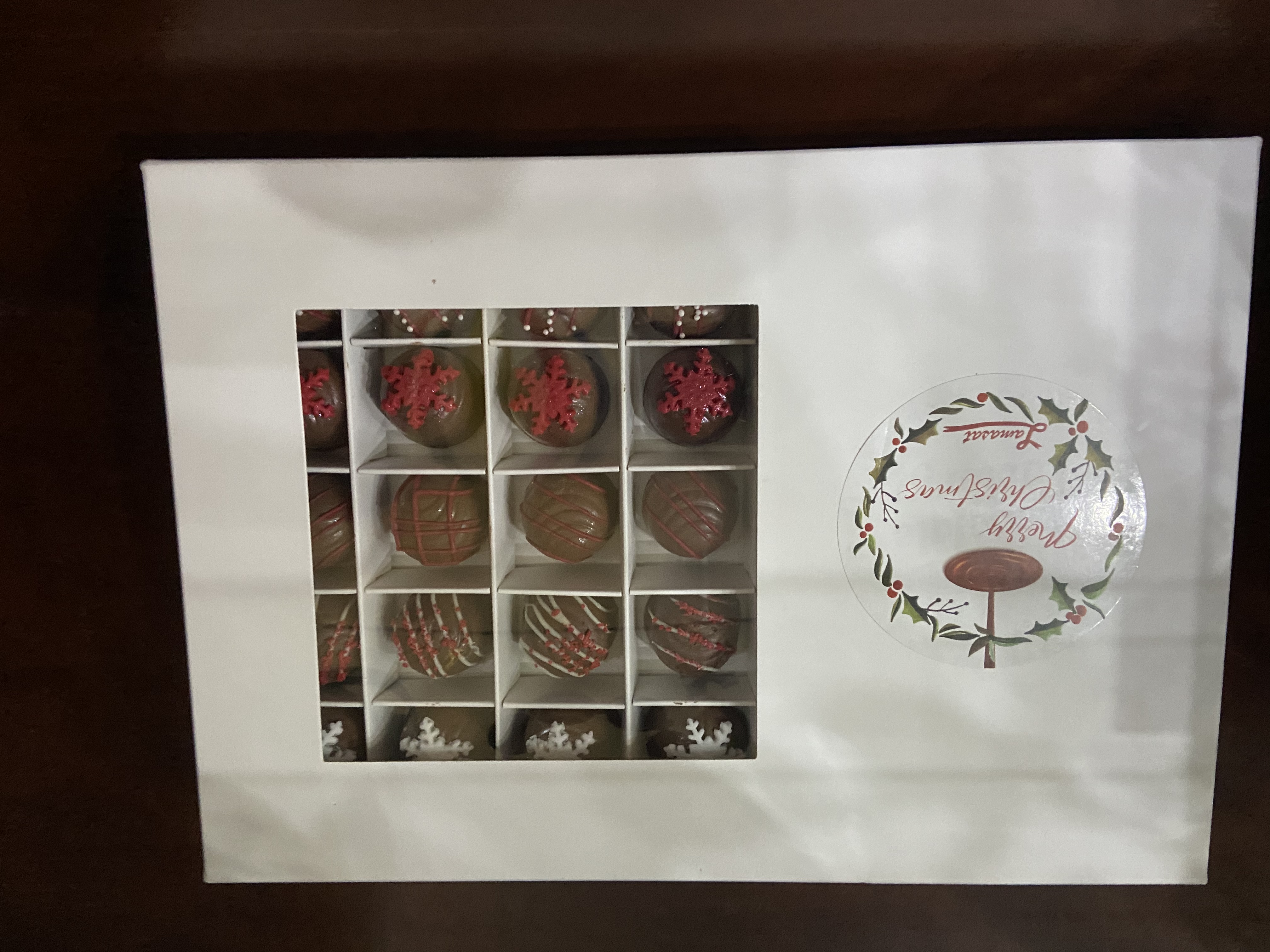 Christmas chocolate box