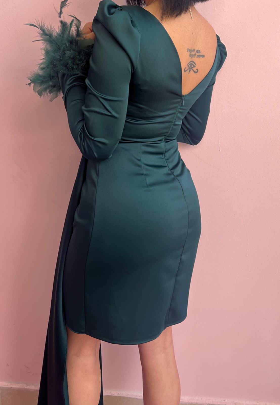 Dark green dress