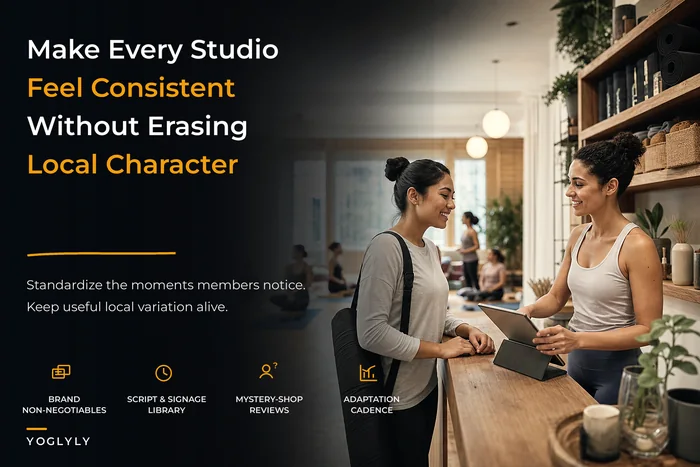 Brand and experience systems for consistent multi-site studios