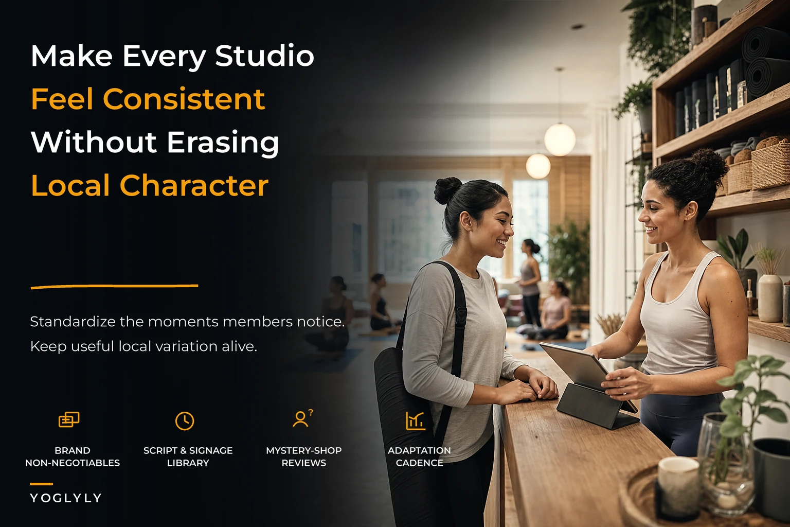 Brand and experience systems for consistent multi-site studios