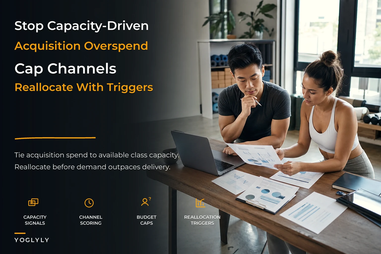 Cross-channel acquisition governance to prevent capacity-driven overspend and reallocate budgets
