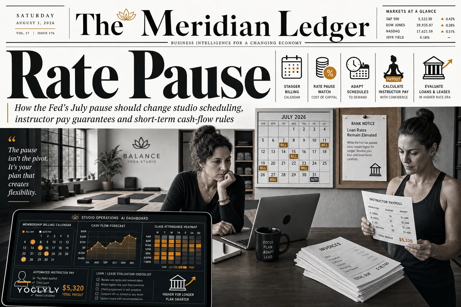 How the Fed's July Rate Pause Should Change Your Studio's Scheduling, Pay and Cash-Flow Plan