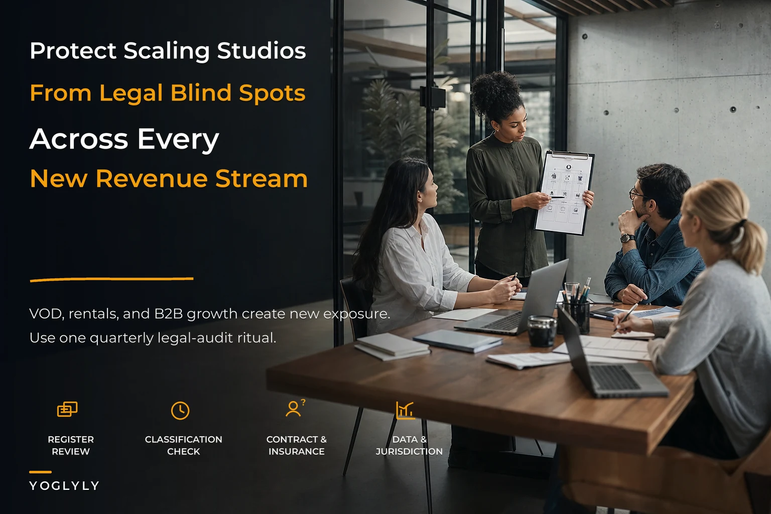 Legal and risk governance checklist for scaling studios