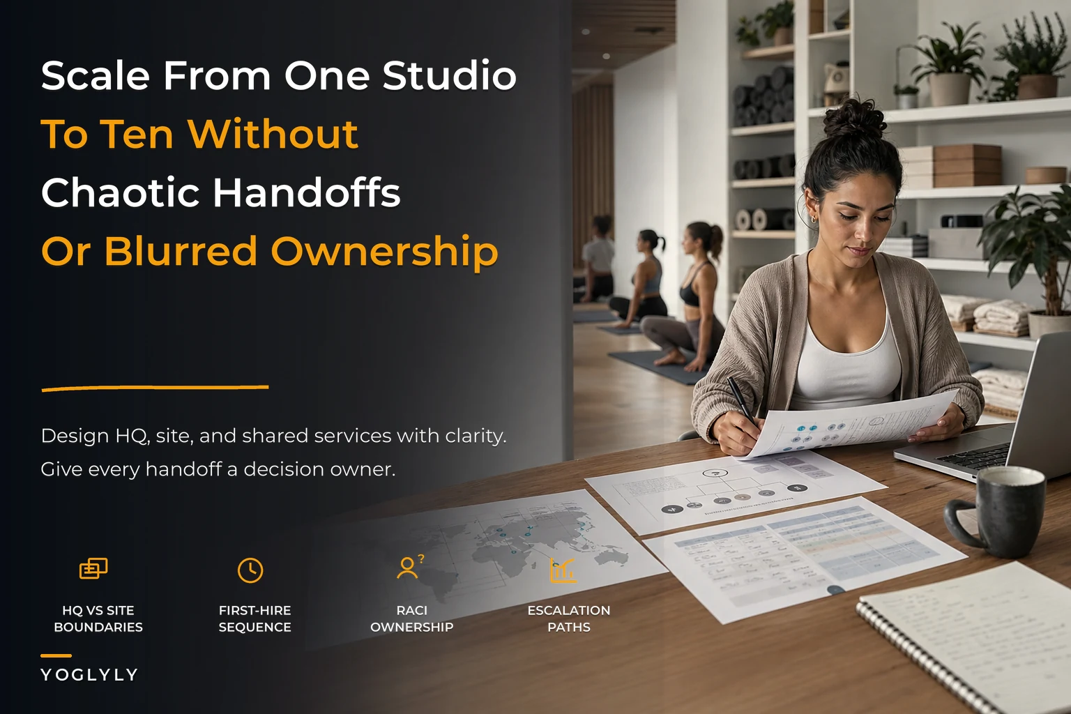 Organizational design playbook to scale multi-location studios reliably