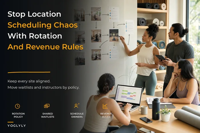 Stop multi-location scheduling chaos: rotation policies, shared waitlists and revenue rules