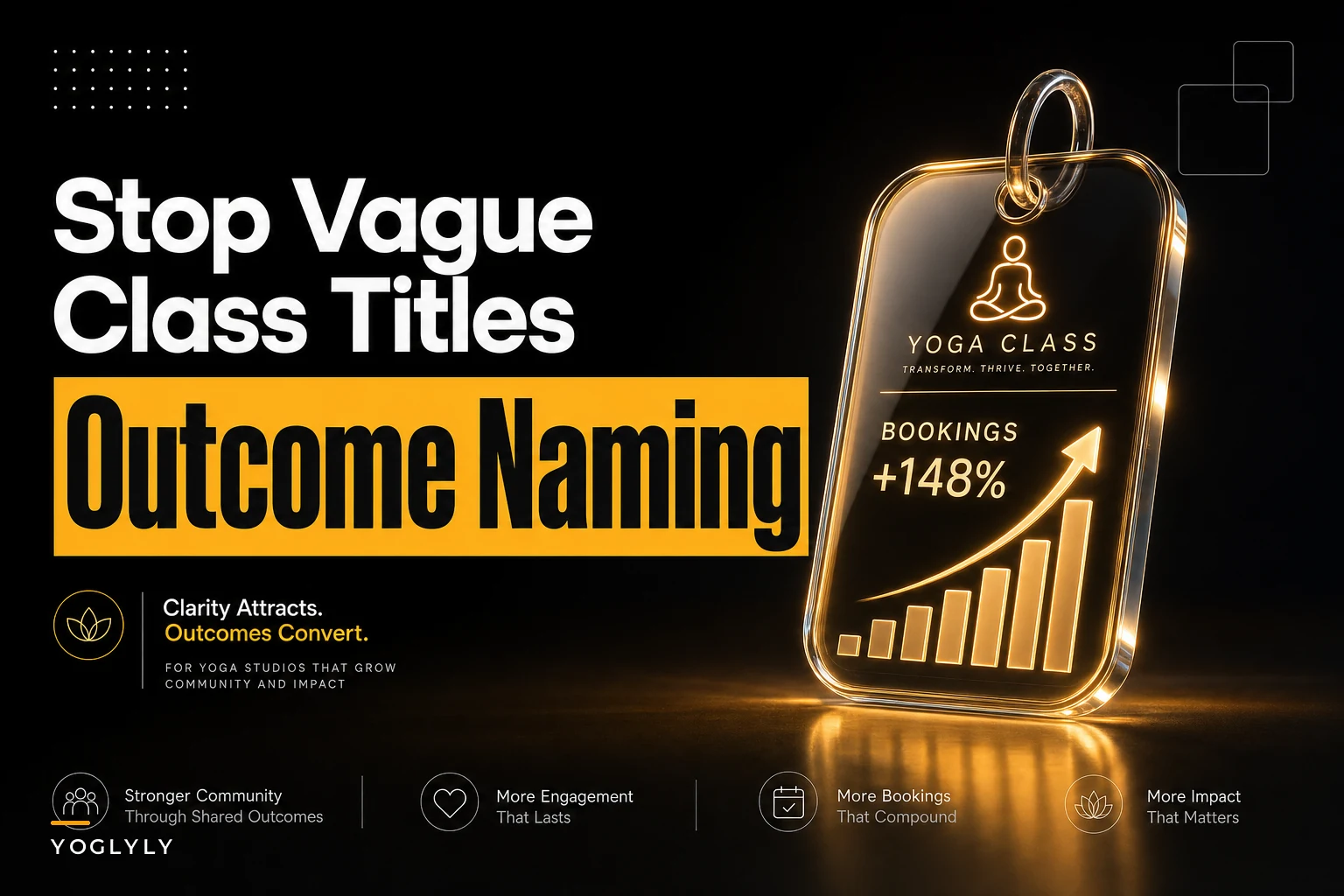 Stop vague class titles: outcome-first naming and landing copy that measurably boosts bookings